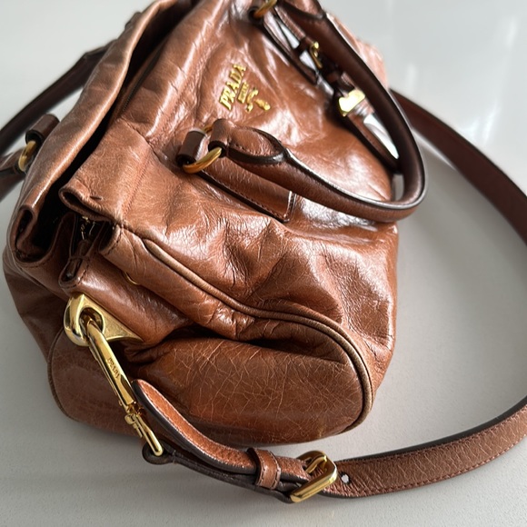 Prada Vitello Shine Satchel Bag - Picture 9 of 12